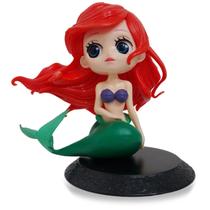 Boneca Princesa Ariel Pequena Sereia 11cm PVC