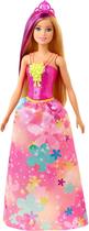 Boneca Princesa Barbie, 12 polegadas, loira cabelo roxo, encantadora
