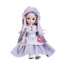 Boneca Princesa BJD 30cm - 23 Articulações, Corpo Móvel e Olhos 3D