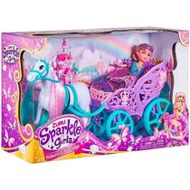 Boneca Princesa Carruagem Sparkle Girlz Zuru - Brinquedo de Qualidade