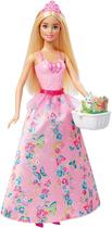 Boneca Princesa da Páscoa Encantadora com Vestido Azul - Barbie