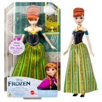 Boneca Princesa Disney - Anna Musical - Canta Uma Vez na Eternidade - Frozen - 100 Anos - 30 cm - Mattel
