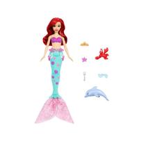 Boneca Princesa Disney Ariel com Golfinho e Sebastian JFC39 Boneca Princesa Disney Ariel com Golfinho e Sebastian JFC39
