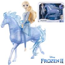 Boneca Princesa Disney Frozen Elsa e Cavalo Nokk Mattel