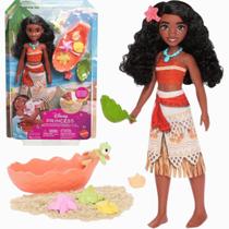 Boneca Princesa Disney Moana Com Acessórios 3+ JCF40 Mattel