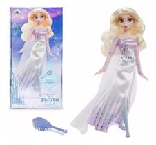Boneca Princesa Elsa Frozen 2 Luxo 30Cm