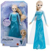 Boneca Princesa Elsa Musical 30Cm Magia Frozen 3+HPD93Mattel