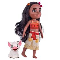 Boneca Princesa Moana 36cm E Porquinho Pua 2600 Cotiplás