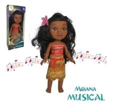 Boneca Princesa Moana Musical 25 CM