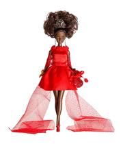 Boneca Princesa Omalie Negra Afro-Americana com Suporte e Kit Boneca Princesa Omalie Negra Afro-Americana com Suporte e Kit