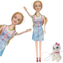 Boneca Princesa Pet Cachorro Infantil Brinquedo Criança Criançada Presente