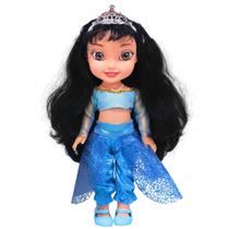 Boneca Princesa Que Fala Vestido Azul Com Acessórios Castela