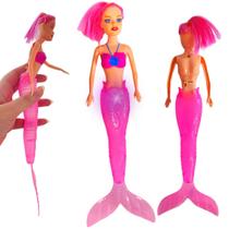 Boneca Princesa Sereia Com Luzes Barata Rainha Dos Mares Boneca Princesa Sereia Com Luzes Barata Rainha Dos Mares