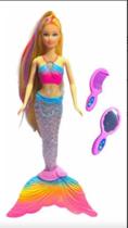 Boneca Princesa Sereia Happy Girl Fish Doll Musical 30 Cm