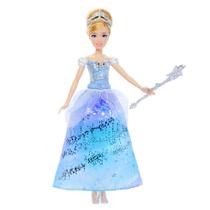 Boneca Princesas com Luz e Som - Cinderela Vestido de Baile Encantado - Mattel