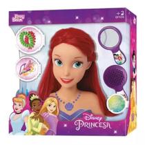 Boneca Princesas Disney Ariel Busto Styling Head Acessórios - Baby Brink