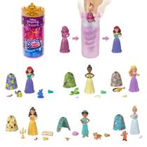 Boneca Princesas Disney Estilo Surpresa - Mini Color Reveal - Mattel