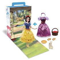 Boneca Princess Story Disney Store Branca de Neve com livro para colorir