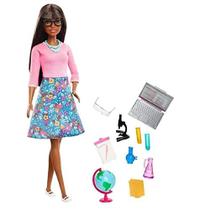 Boneca Professora Barbie Afro-americana Mattel 100+ personagens