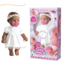 Boneca que fala ora reza primeira oração bonequinha falante faz oração do pai nosso bebê educativo bonecona bb brinquedo - Milk Brinquedos