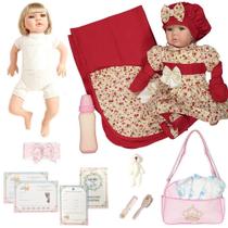 Boneca Que Fala Princesa Estilo Reborn Com Kit Maternidade