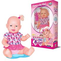 Boneca Que Faz Xixi Tekinha com Mamadeira Meninas Sid-Nyl