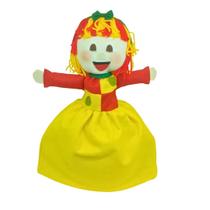 Boneca Que Vira Emilia Narizinho e Cuca Sitio Contar Histórias Brinquedo em Feltro Lúdico