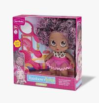 Boneca Rainbow Baby Fashion Negra 859 - Bambola