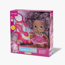 Boneca Rainbow Baby Fashion Negra Cabelo Rosa 859 - Bambola Boneca Rainbow Baby Fashion Negra Cabelo Rosa 859 - Bambola