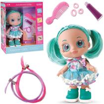 Boneca rainbow girls mint com pente + glitter e acessorios 8 pecas na caixa - BAMBOLA