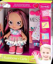 Boneca Rainbow Girls Pink Castanho Look Incrível Original