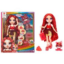 Boneca Rainbow High Ruby Moderna - Com Kit Slime e Pet