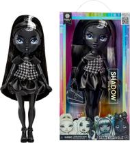 Boneca Rainbow High Shadow High Shanelle Onyx 28 cm - Cabelo Preto, Roupa Estilosa e Bolsa - Presente para Crianças de 4 a 10 Anos