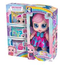 Boneca Rainbow Surprise Cabelo E Mechas Rosa Cotiplas 2710 Boneca Rainbow Surprise Cabelo E Mechas Rosa Cotiplas 2710