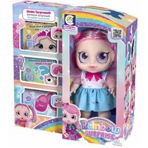 Boneca Rainbow Surprise Cabelo Rosa