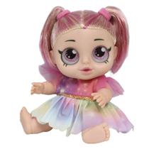 Boneca Rainbow Surprise Colorida Olhos Grandes Fofinha Itens