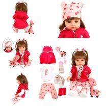 Boneca Reborn 1 Girafinha Com Pelucia Lindo