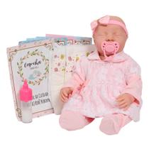 Boneca Reborn 100% Silicone Olhos Fechados Enxoval 11 Itens Boneca Reborn 100% Silicone Olhos Fechados Enxoval 11 Itens