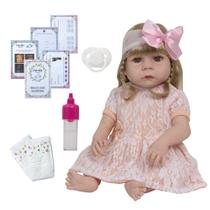 Boneca Reborn Abigail Loira 13 Itens Enxoval Envio Imediato Boneca Reborn Abigail Loira 13 Itens Enxoval Envio Imediato