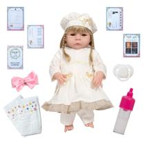 Boneca Reborn Abigail Olhos Castanhos Completa 13 Itens Boneca Reborn Abigail Olhos Castanhos Completa 13 Itens