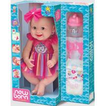 Boneca Reborn ABRE Fecha os OLHOS Vestido Diver NEW BORN - Divertoys