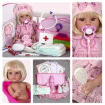 Boneca Reborn Acessórios de Princesa Menina Bom Preço - Cegonha Reborn Dolls