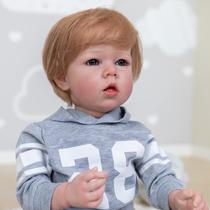 Boneca Reborn Angelbaby - Menino Realista 75cm com Roupa