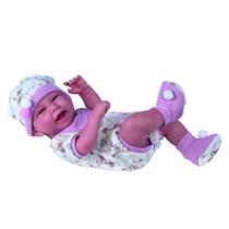 Boneca Reborn Anny Doll Baby - Com Fralda e Babador - Reborn Collection - 2442 - Cotiplás