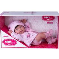 Boneca Reborn Anny Doll Baby Menina Cotiplas