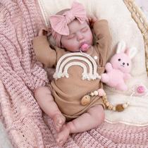 Boneca Reborn Aori Lifelike Girl com roupa de 50 cm ou mais de 3 anos Boneca Reborn Aori Lifelike Girl com roupa de 50 cm ou mais de 3 anos