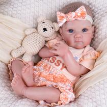 Boneca Reborn Aori Lifelike Girl de 50 cm com membros dobráveis