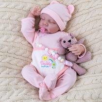 Boneca Reborn Aori Lifelike Newborn Sleeping Girl 45cm