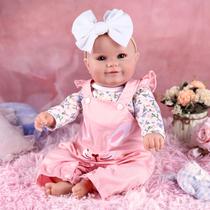 Boneca Reborn BABESIDE Smiling de 20 polegadas com acessórios