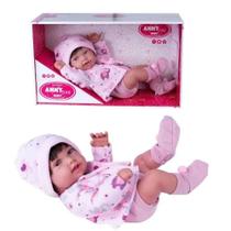 Boneca Reborn Baby Anny Doll Menina com Cabelo para Crianças a partir de 3 Anos Cotiplás - 2441